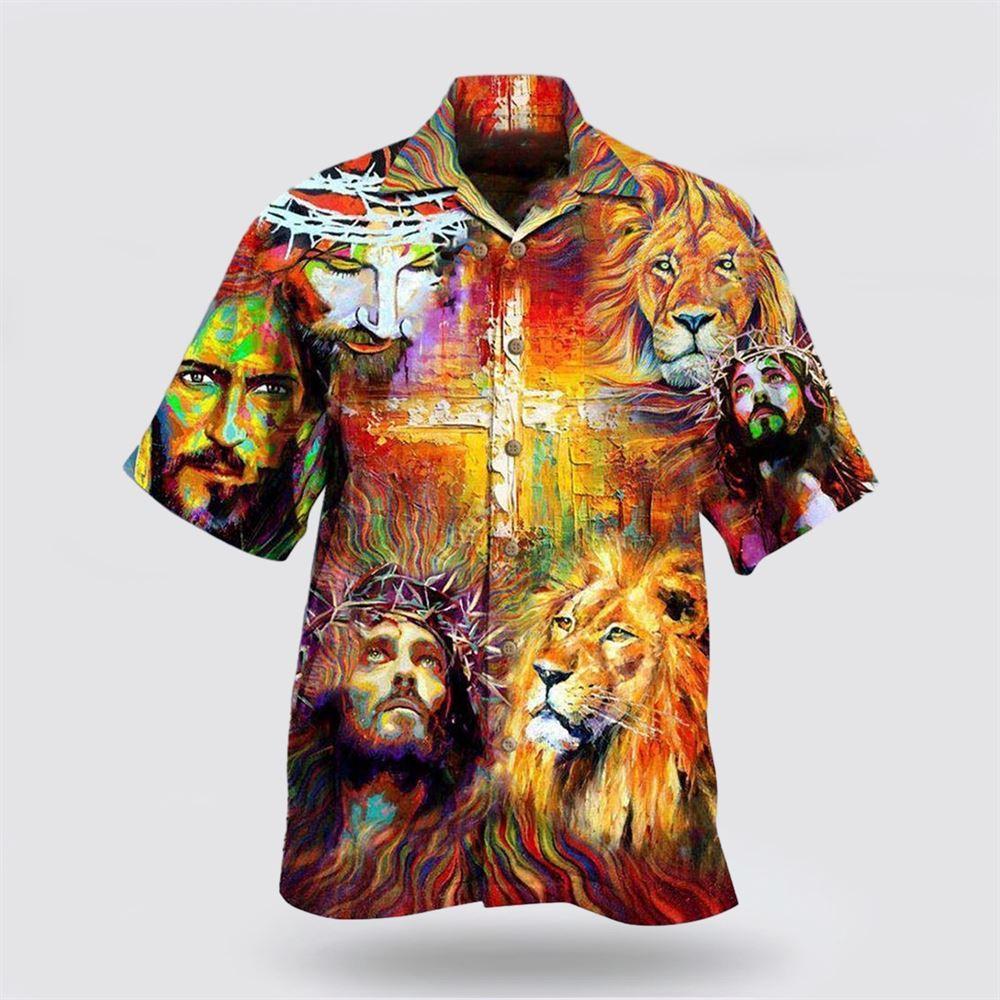 Jesus Is My King My Lord My Savior Hawaiian Shirt – Gifts For Christians
