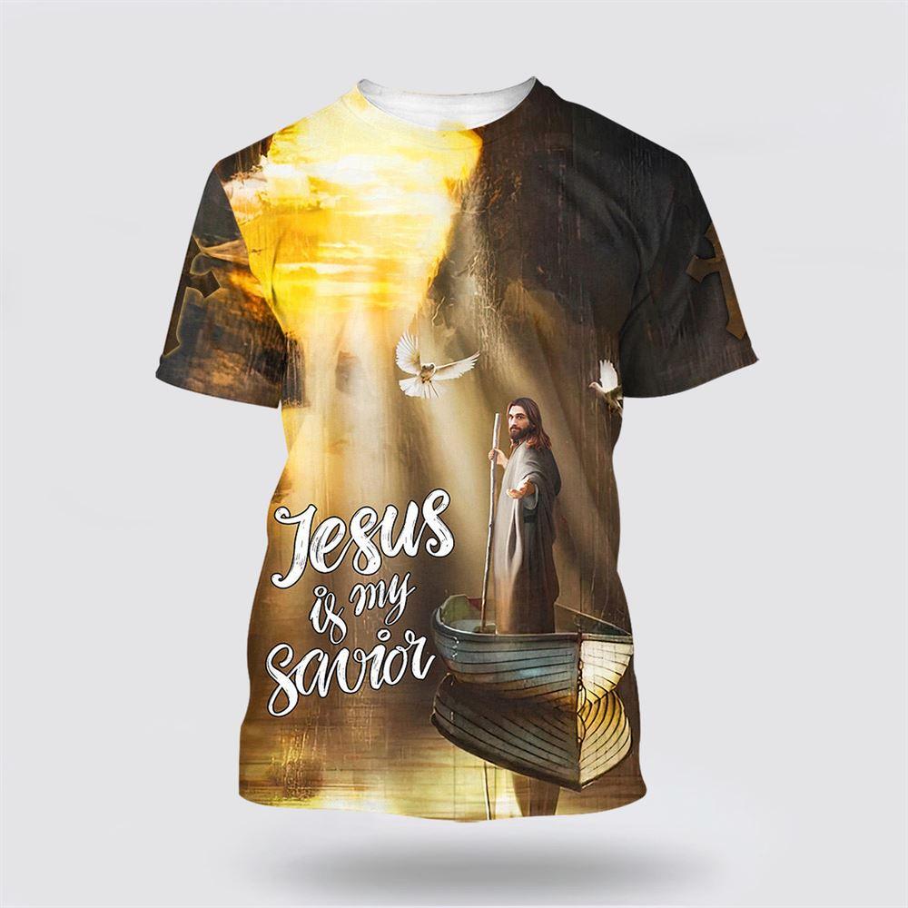 Jesus Is My Savior All Over Print 3D T Shirt – Gifts For Jesus Lovers