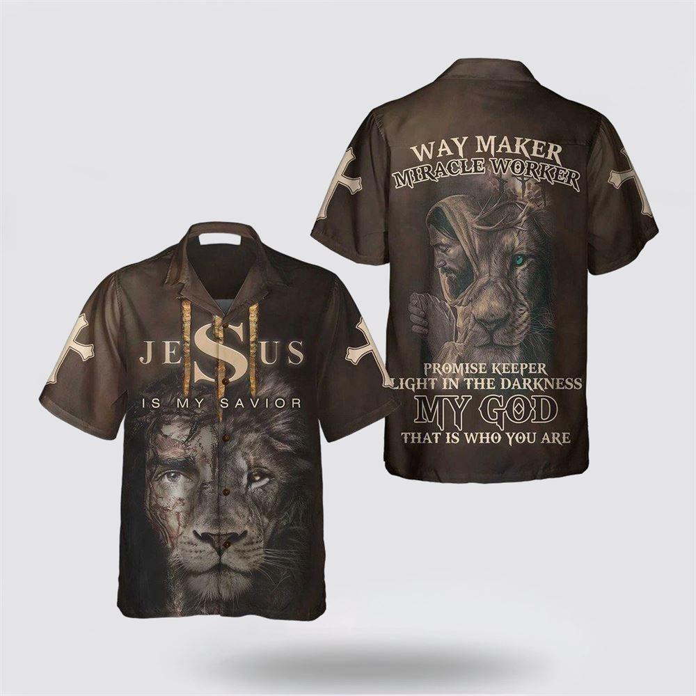 Jesus Is My Savior Christian Hawaiian Shirts For Men – Gifts For People Who Love Jesus
