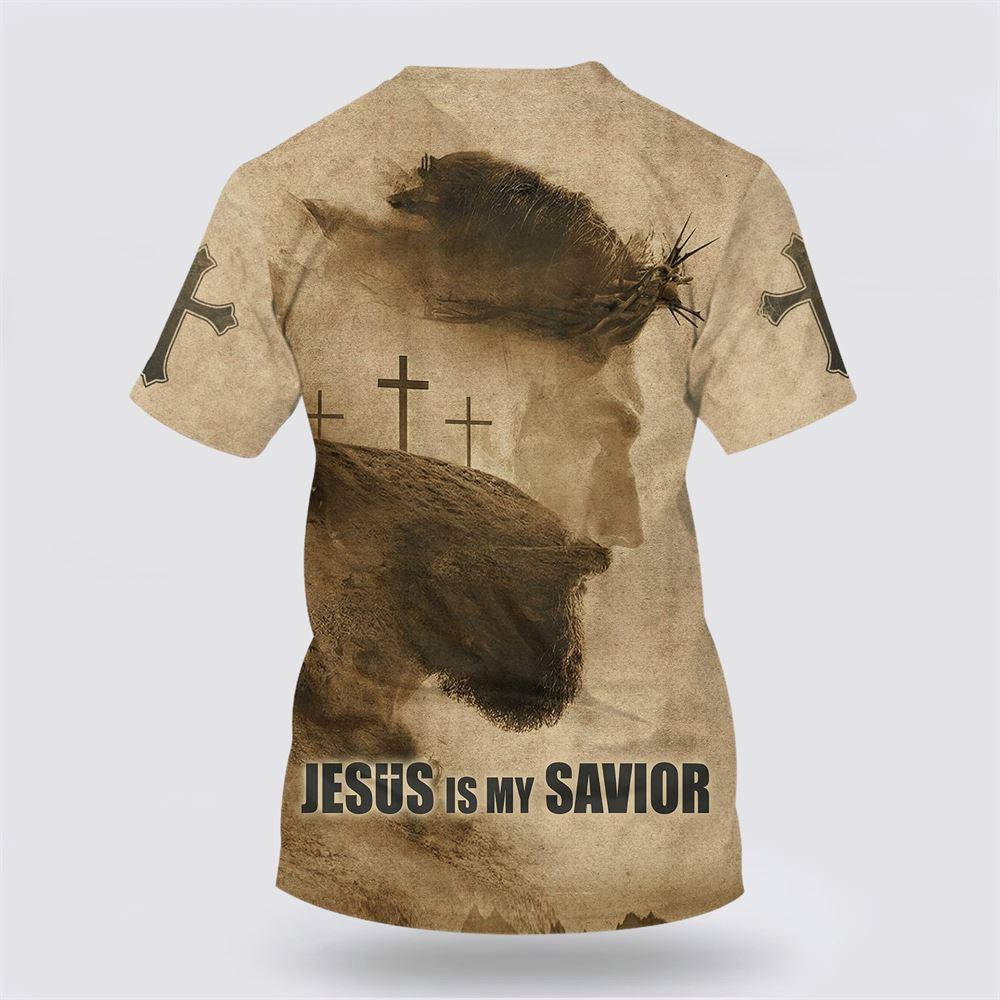 Jesus Is My Savior Cross All Over Print 3D T Shirt – Gifts For Jesus Lovers