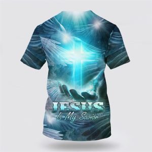 Jesus Is My Savior Shirts Hand Holding Cross Gifts For Christians 2 fqgfid.jpg
