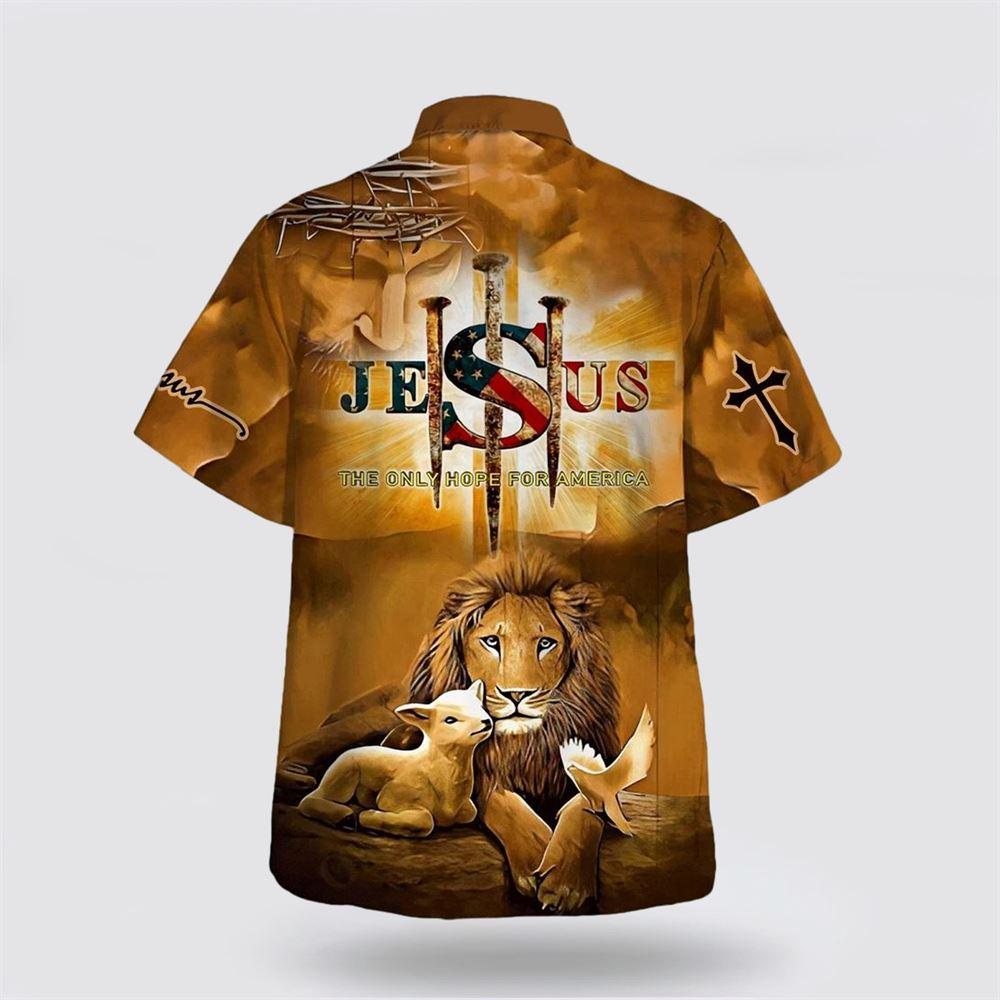Jesus Lion And Lamb Hawaiian Shirts For Men – Gifts For People Who Love Jesus