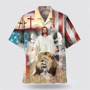 Jesus Lion And The Lamb Cross Hawaiian&hellip;