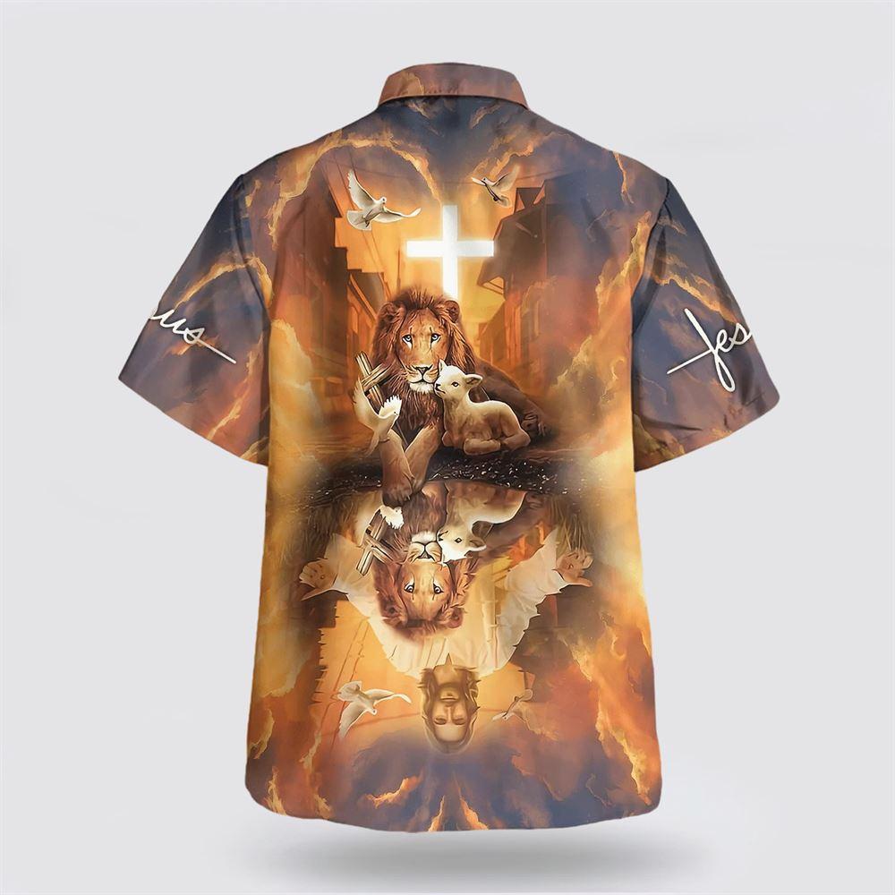 Jesus Lion King And Lamb Cross Hawaiian Shirts – Gifts For People Who Love Jesus