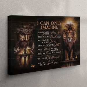 Jesus Lion Of Judah I Can Only Imagine Canvas Wall Art Print Christian Wall Art Canvas r8pfjs.jpg