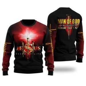 Jesus Man Of God Ugly Christmas Sweater&hellip;