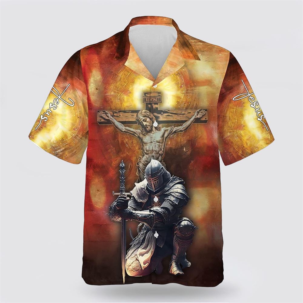 Jesus On The Cross Warrior Hawaiian Shirt – Gifts For Christians
