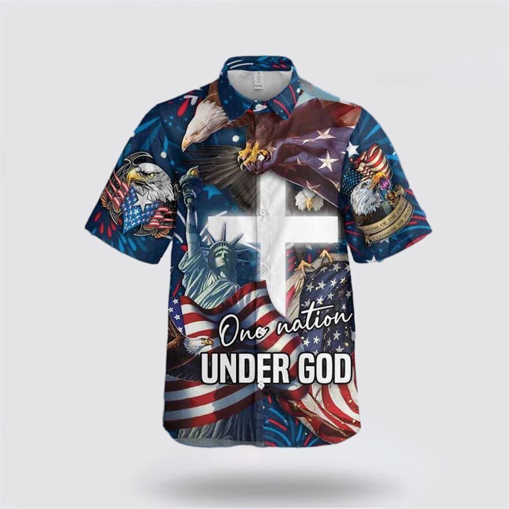 Jesus One Nation Under God Design Hawaiian Shirt – Gifts For Christians Jesus One Nation Under God Design Hawaiian Shirt – Gifts For Christians
