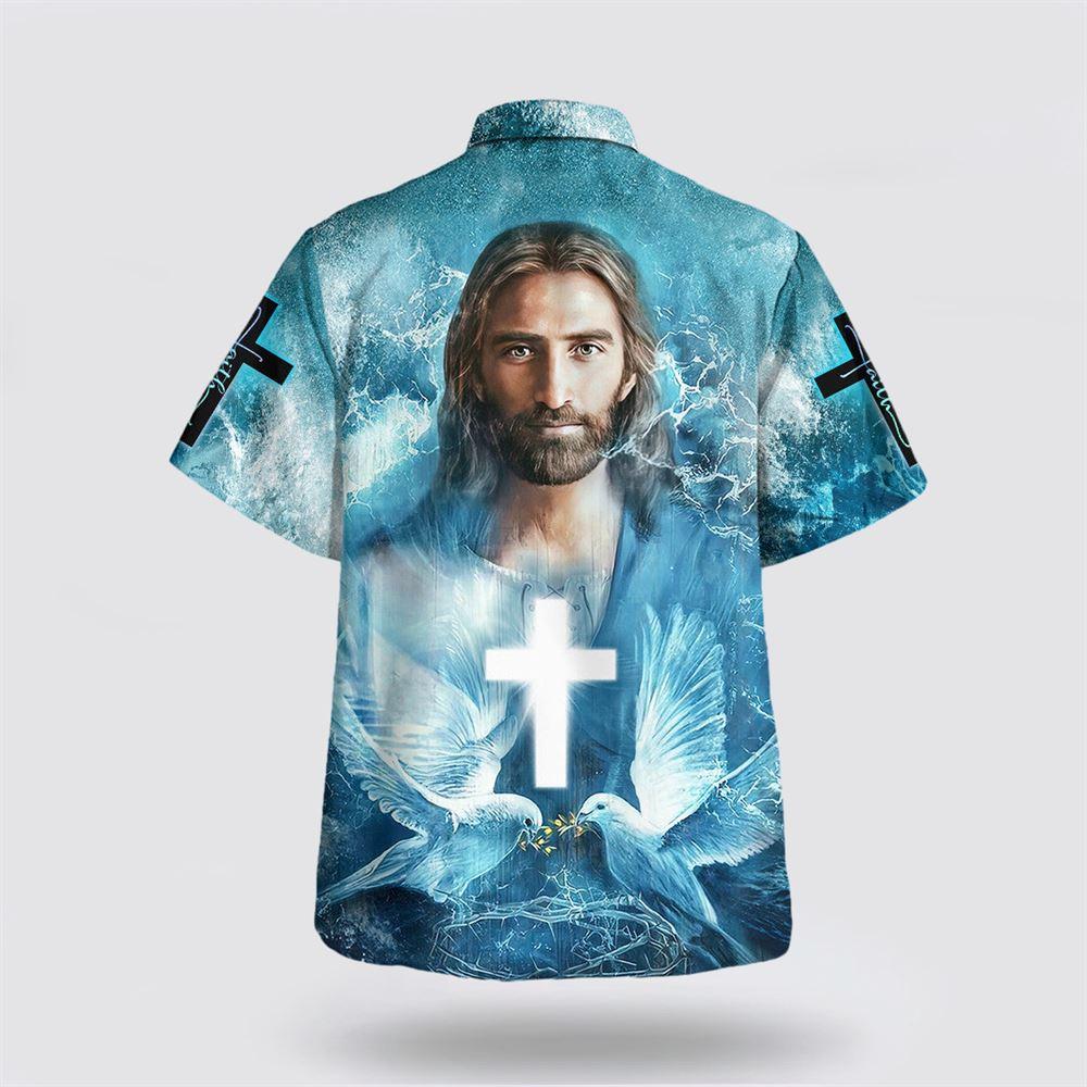Jesus Pigeon Cross Hawaiian Shirts – Gifts For Jesus Lovers