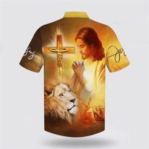Jesus Prayer Lion Cross Hawaiian Shirts Gifts For Jesus Lovers 2 pxuwbc.jpg