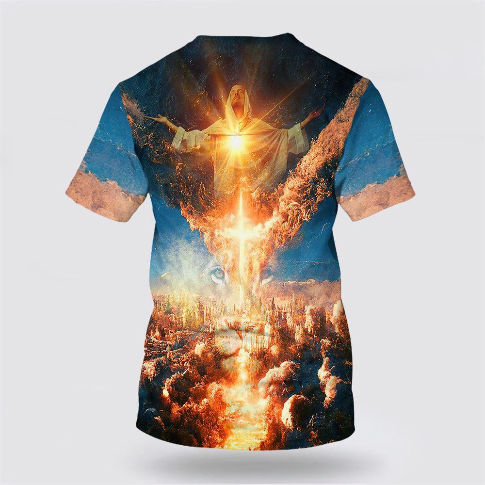 Jesus Put Out His Hands All Over Print 3D T Shirt – Gifts For Christian Friends