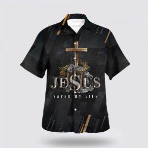 Jesus Saved My Life Cross Hawaiian Shirt&hellip;