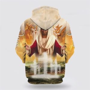 Jesus The Cross All Over Print Hoodie&hellip;