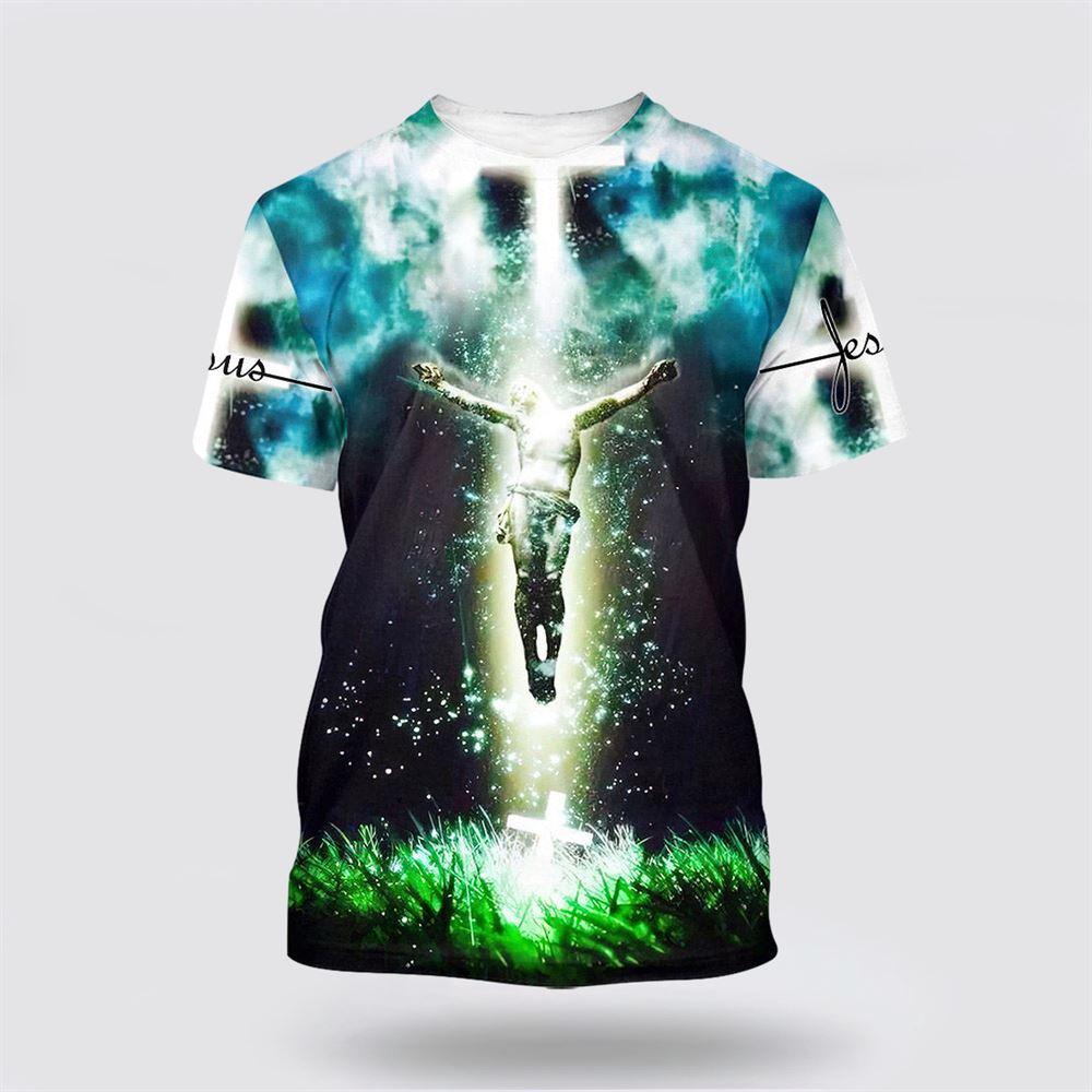 Jesus Underwater All Over Print 3D T Shirt – Gifts For Christian Friends Jesus Underwater All Over Print 3D T Shirt – Gifts For Christian Friends