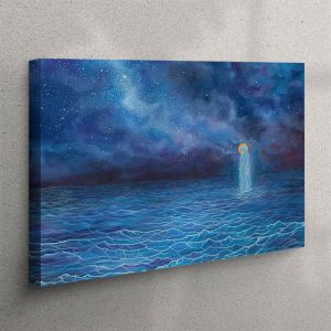 Jesus Walks Water Canvas Prints Christian Wall Art Christian Home Decor agkeci.jpg