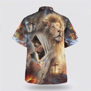 Jesus With Lion Hawaiian Shirt Gifts For Jesus Lovers 2 nae4sh.jpg