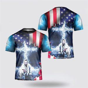 Jeusus Take My Hand American Flag Cross&hellip;