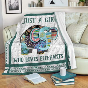 Just A Girl Who Loves Elephants Fleece&hellip;