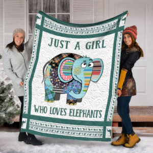 Just A Girl Who Loves Elephants Fleece&hellip;