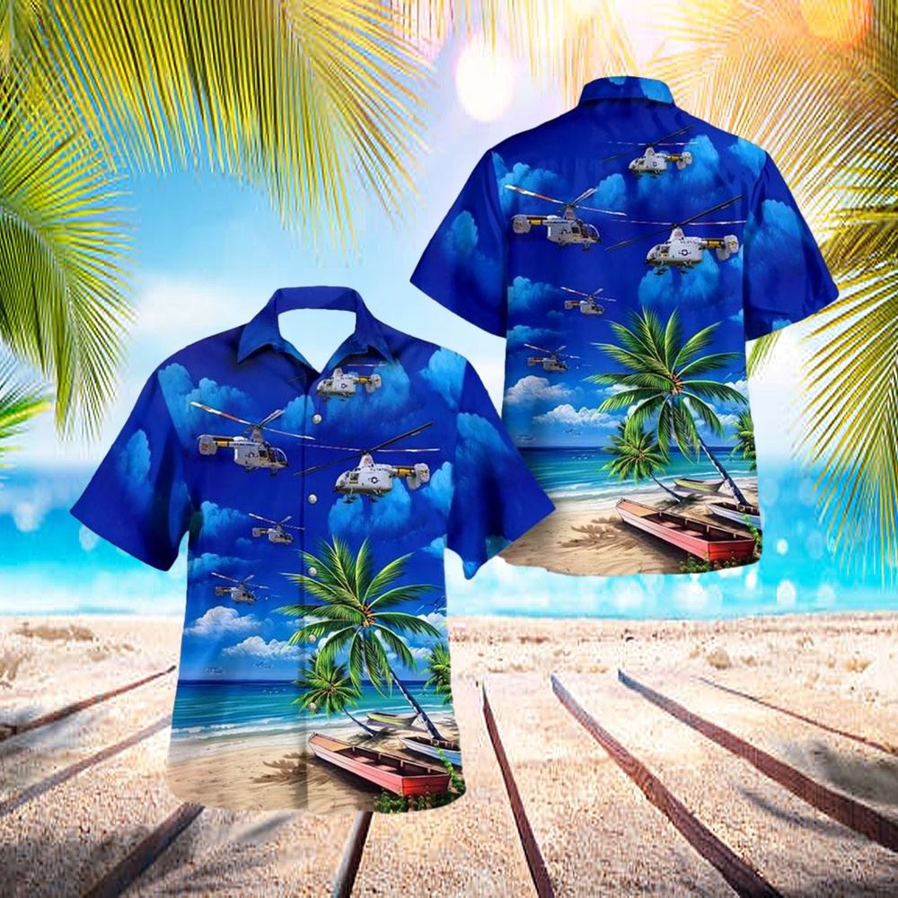 Kaman Hh-43 Huskie Hawaiian Shirt – Hawaiian Outfit For Men – Gift For Young Adult