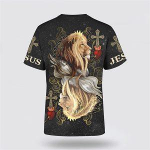 King Of Hearts Lion Jesus Lion All Over Print 3D T Shirt Gifts For Christian Friends 2 ly2bsi.jpg