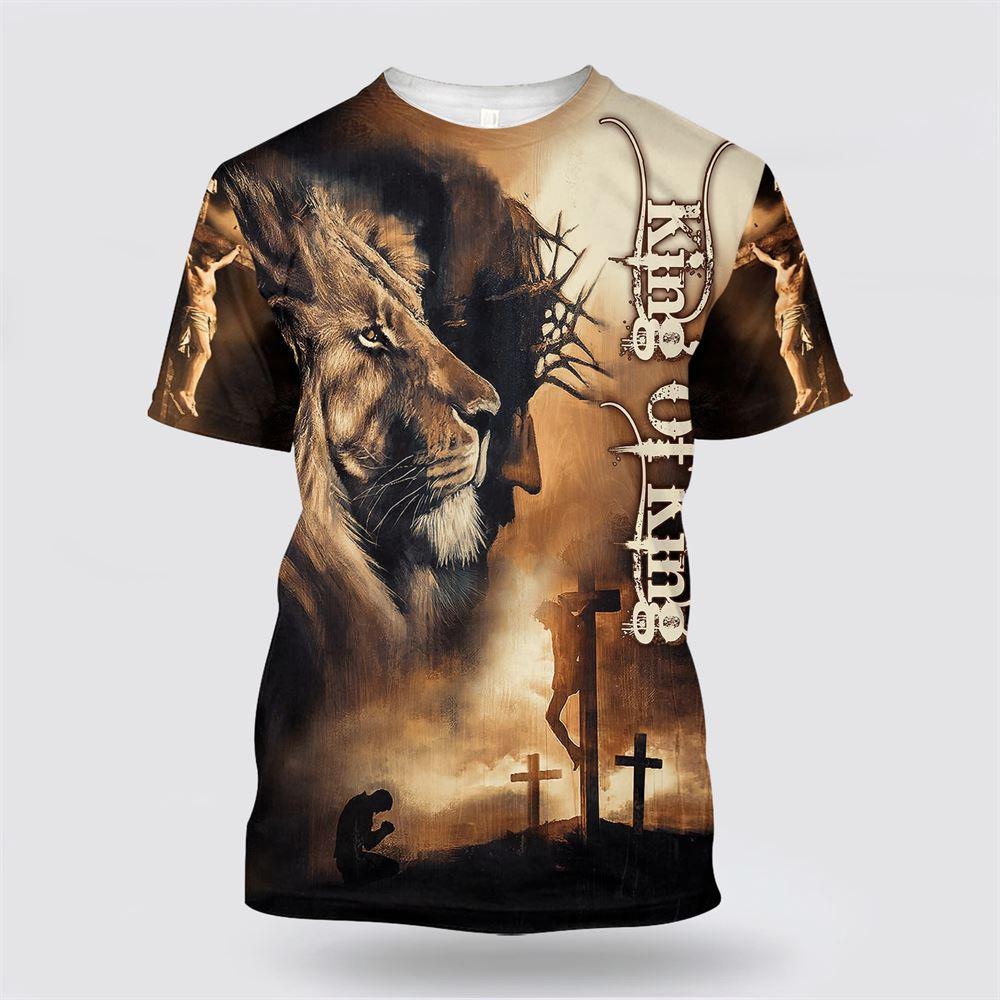 King Of King All Over Print 3D T Shirt – Gifts For Christian Friends King Of King All Over Print 3D T Shirt – Gifts For Christian Friends