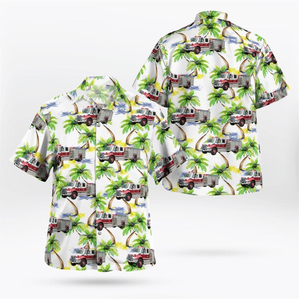 Lanesville, NY, H D Lane Volunteer Fire Company Hawaiian Shirt – Gifts For Firefighters In Lanesville, NY