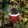 Leonberger In Snow Pocket Christmas Ornament Hanging Gift – Flat Acrylic Dog Ornament