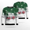 Flanders Fire Co. #1 And Rescue Squad, Flanders, NJ Christmas AOP Ugly Sweater – Gifts For Firefighters In Flanders, NJ