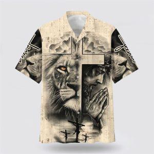 Lion And Jesus Hawaiian Shirt – Gifts&hellip;