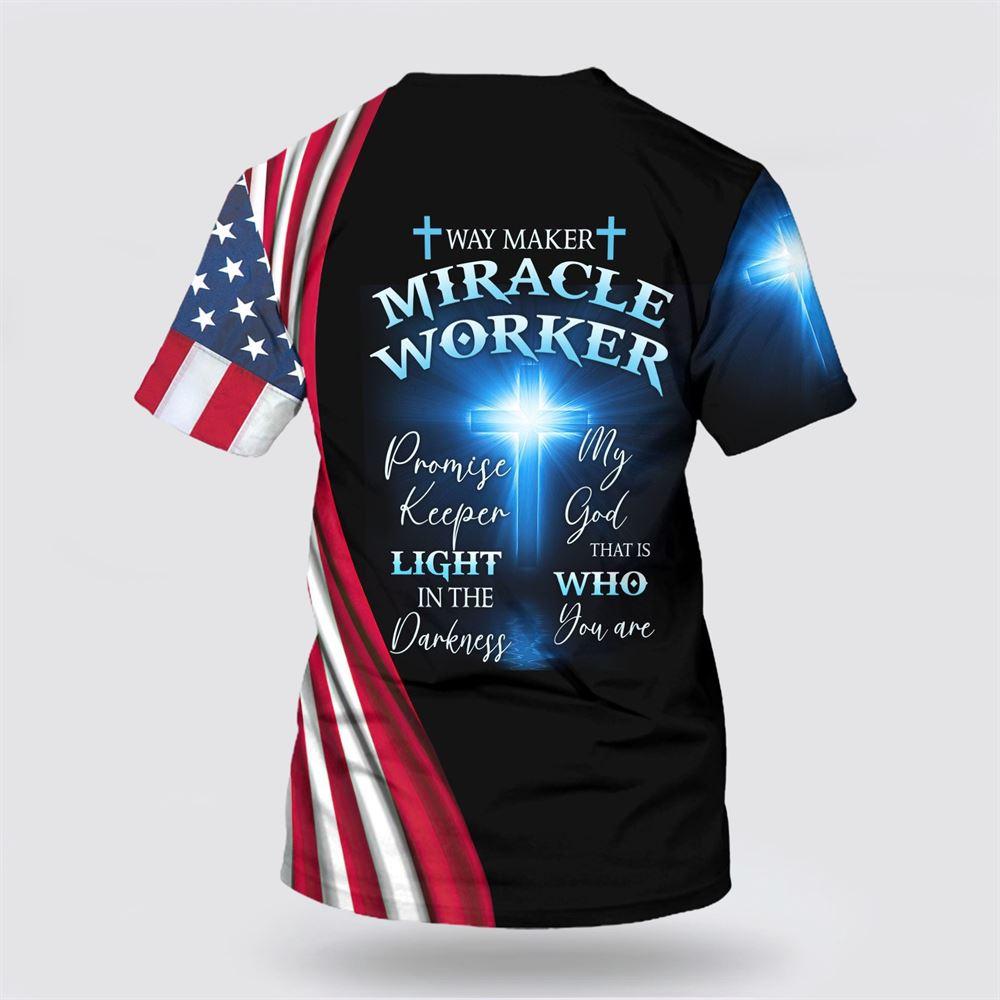 Lion Cross Way Maker Miracle Worker All Over Print 3D T Shirt – Gifts For Christian Friends Lion Cross Way Maker Miracle Worker All Over Print 3D T Shirt – Gifts For Christian Friends