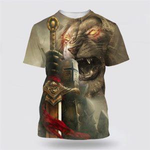Lion Golden Knight All Over Print 3D&hellip;