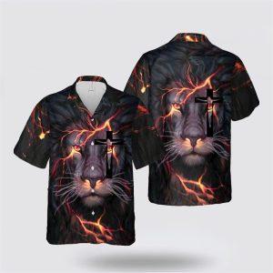 Lion Jesus Eye Jesus Christian Hawaiian Shirts&hellip;