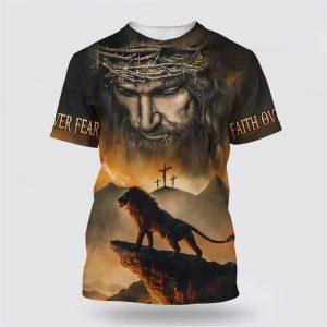 Lion Jesus Faith Over Fear All Over&hellip;