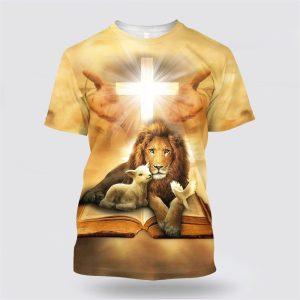 Lion Lamb And Dove All Over Print&hellip;
