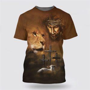 Lion Lamb Jesus All Over Print 3D&hellip;
