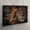 Lion Of Judah – Exodus 1414 The Lord Will Fight For You Canvas Wall Art – Christian Wall Art Canvas