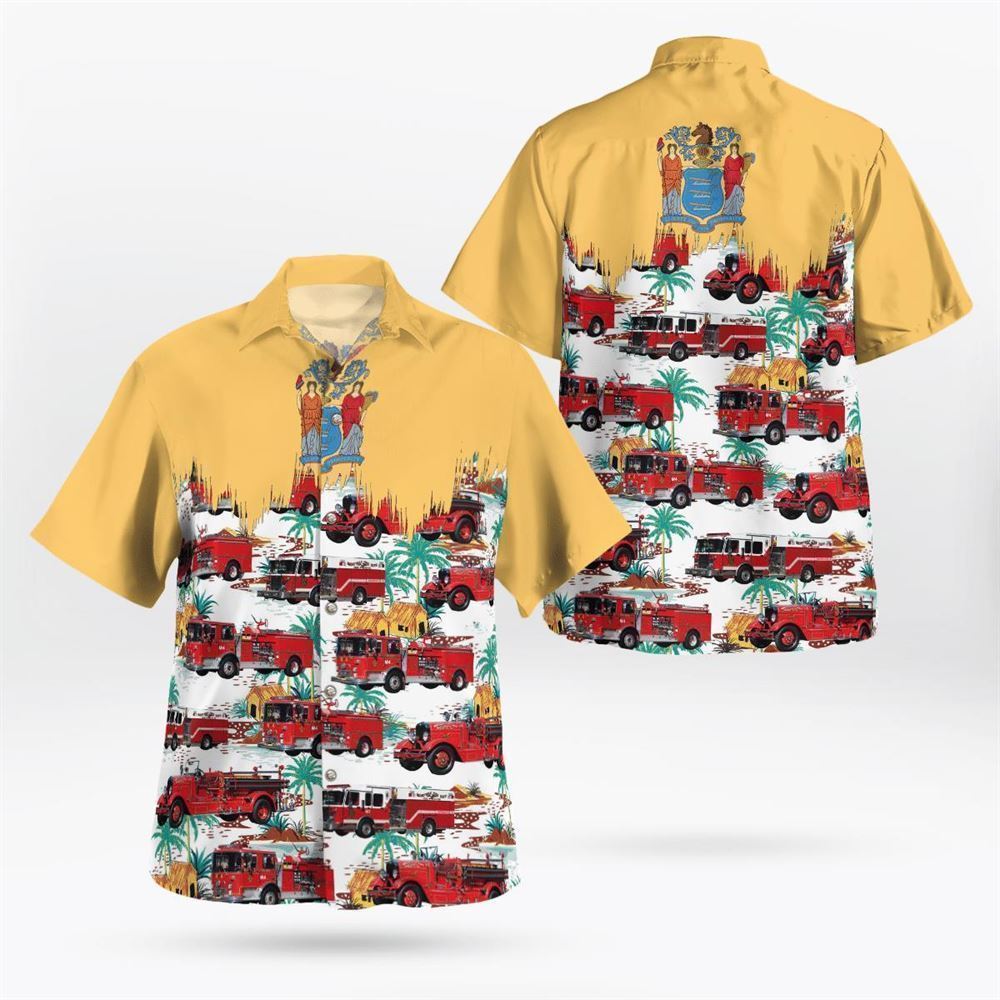 Louisiana New Orleans Fire Department Hawaiian Shirt – Gifts For Firefighters In Louisiana