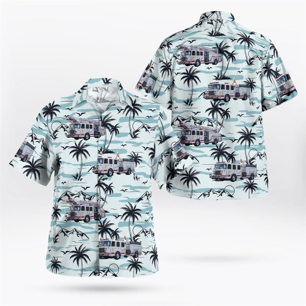 Lower Township, NJ, Erma Volunteer Fire Company Hawaiian Shirt – Gifts For Firefighters In Lower Township, NJ