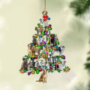 Lurcher Christmas Tree Lights-Two Sided Christmas Plastic&hellip;