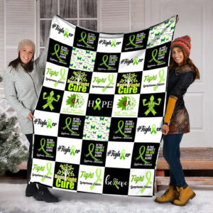Lymphoma Pattern Caro Fleece Throw Blanket –&hellip;