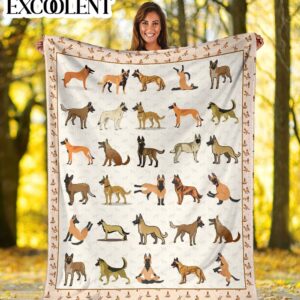 Malinois Fleece Throw Blanket – Pendleton Sherpa&hellip;