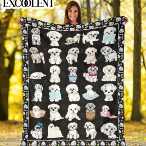 Maltese Fleece Throw Blanket – Pendleton Sherpa&hellip;