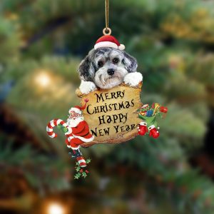 Maltipoo Christams & New Year Two Sided&hellip;