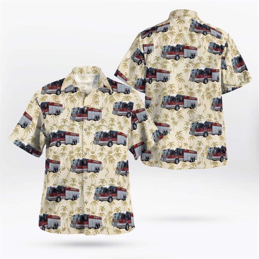 Manchester Fire Department, New Hampshire Hawaiian Shirt – Gifts For Firefighters In Manchester, NH
