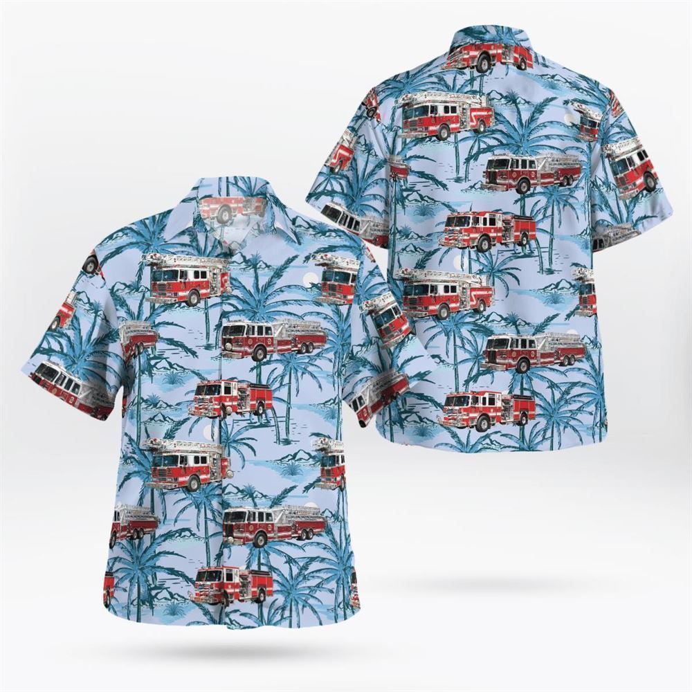 Marlton, NJ, Evesham Fire-Rescue Hawaiian Shirt – Gifts For Firefighters In Marlton, NJ