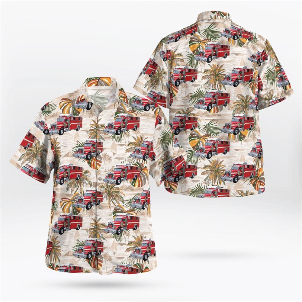 Maryland, New Market District Volunteer Fire Company Station 15 Old Town New Market Rescue Squad 15 Hawaiian Shirt – Gifts For Firefighters In MD
