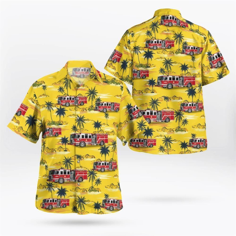 Midland Park, NJ, Midland Park Fire Department Hawaiian Shirt – Gifts For Firefighters In Midland Park, NJ