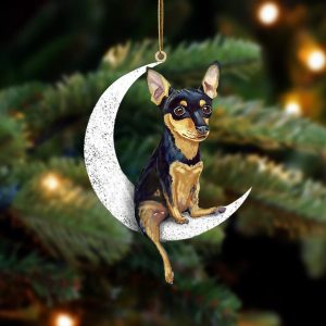 Miniature Pinscher-Sit On The Moon-Two Sided Christmas&hellip;