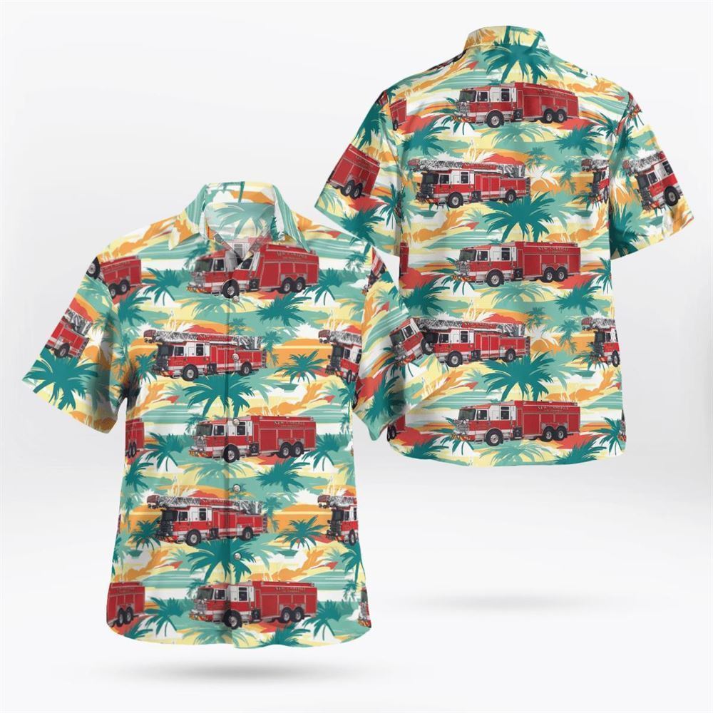 New Carlisle, Indiana, New Carlisle Fire Department Hawaiian Shirt – Gifts For Firefighters In New Carlisle, IN